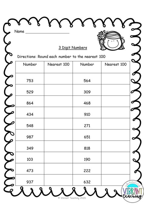 Rounding To The Nearest Hundred Worksheets