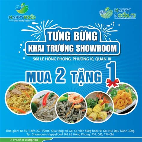 Tưng Bừng Khai Trương Showroom Mới Cùng Happyfood Happyfood Make