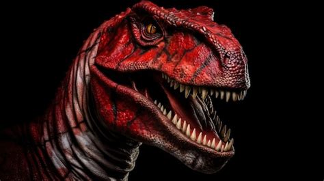 Premium AI Image | A dinosaur with a black background