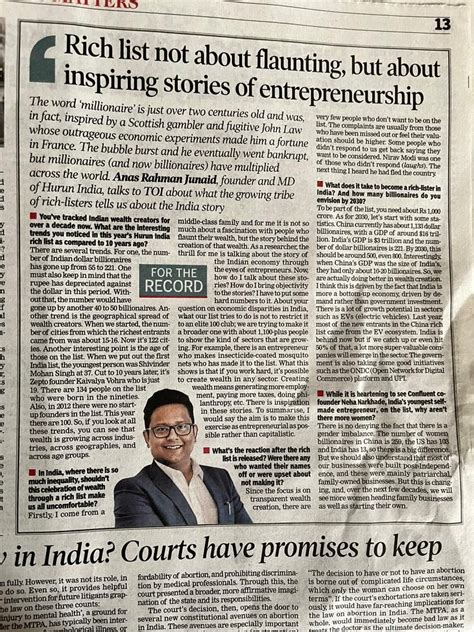 Anas Rahman Junaid On Linkedin Entrepreneurship Wealth Hurun