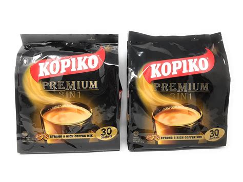 2 Packs Kopiko 3 In 1 Instant Coffee 21 2 Oz 30 Sachets Amazon In