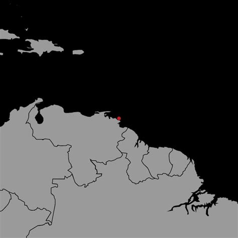 Pin Mapa Con La Bandera De Trinidad Y Tobago En El Mapa Mundial