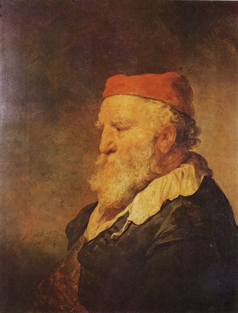 Govert Flinck Old Man With A Red Cap Vintage Artwork Poster Prints