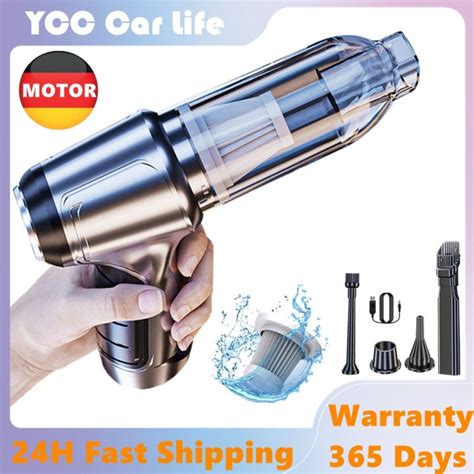 95000pa 120w Wireless Car Vacuum Cleaner German Motor Cordless Handheld Mini 2 In 1 Air Blower