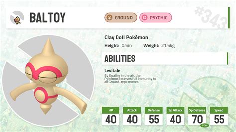 0343 Baltoy Pokecharms Pokédex