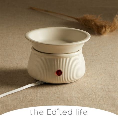 White Electric Wax Melt Burner Dunelm