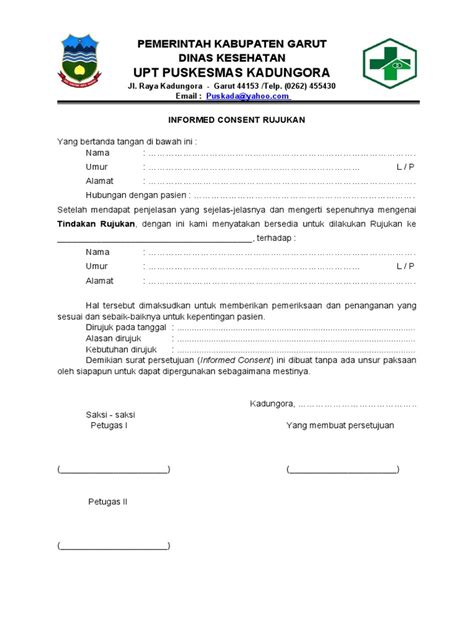 Form Persetujuan Rujukan Pdf