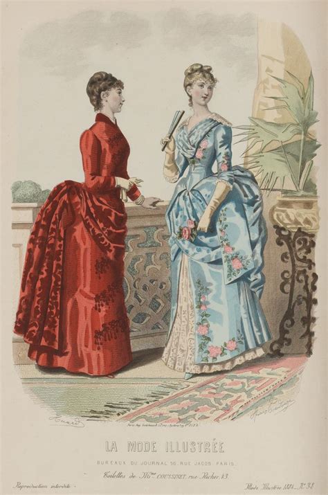 La Mode Illustrée 1884 Victorian fashion Victorian era fashion