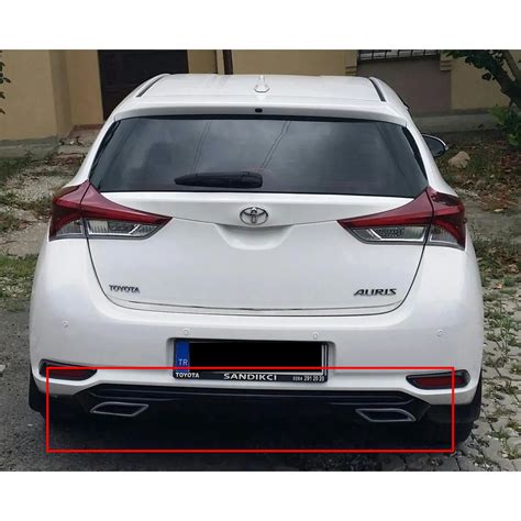 Rear Diffuser Diffusor Lip Gloss Black Fit For Toyota Auris