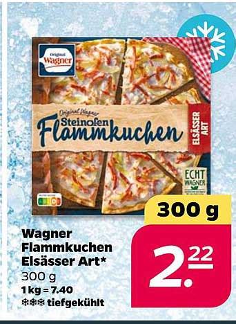 Wagner Flammkuchen Elsässer Art Angebot bei Netto 1Prospekte de