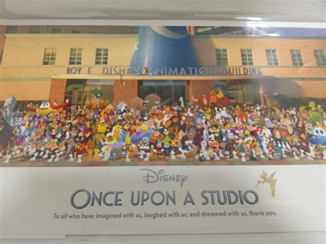 Disney 100 Cast Member Lithograph Once Upon A Studio Disney 100