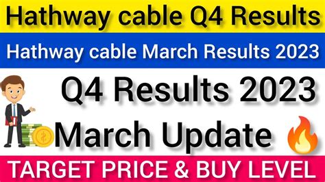 Hathway Q4 Results 2023 Hathway Share Results Hathway Cable Share