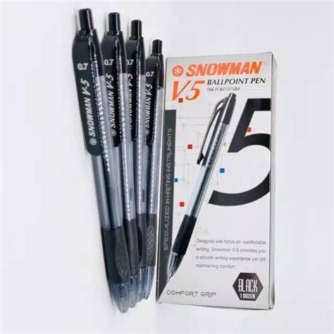 Jual Pulpen Snowman Tipe V Ballpoint Pen Model V V Bolpen Di Lapak