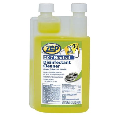 Zep Disinfectant 32 Fl Oz Lemon Disinfectant All Purpo In The All Purpose Cleaners Department At