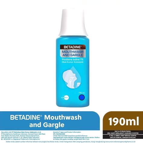 Jual Betadine Mouthwash Gargle Ml Obat Kumur Antiseptik Shopee