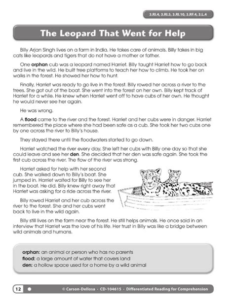 Differentiated Reading For Comprehension Pdf