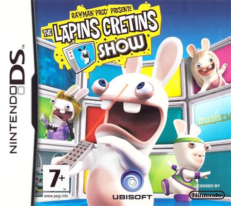 Rayman Raving Rabbids TV Party 2008 Nintendo DS Box Cover Art