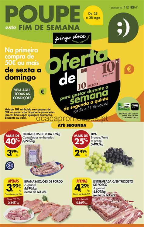 Antevis O Folheto Pingo Doce Fim De Semana Promo Es Agosto A