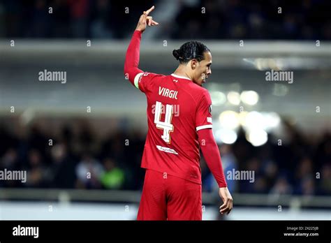 Bergamo Italy 18th Apr 2024 Virgil Van Dijk Of Liverpool Fc