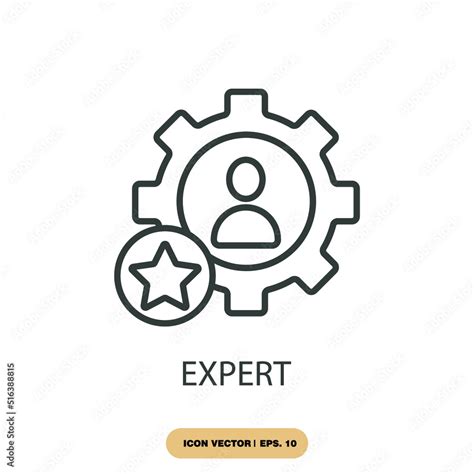 expert icons symbol vector elements for infographic web Stock Vector ...