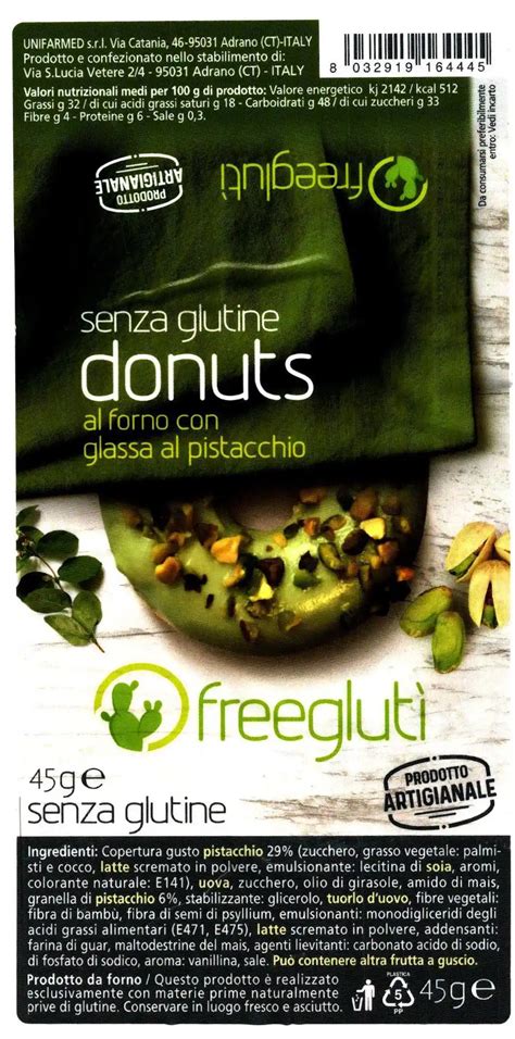 Donuts Al Pistacchio Senza Glutine Agrisicilia Retail