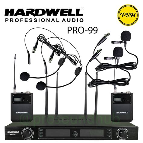 Jual Hardwell PRO 99 PRO99 Mic Wireless UHF Clip On Headset Bando Jepit