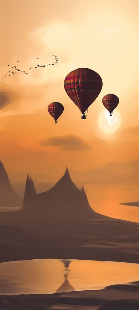 1080x2400 Air Balloon Landscape 4k Google Pixel 7 ,HD 4k Wallpapers ...