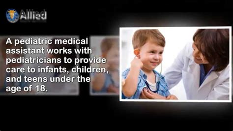 What Is A Pediatric Medical Assistant Online Medical Assistant Youtube