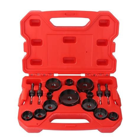 Vearter M42 Bi Metal Hole Saw Kit 16PCS Thin Wall Bimetal Hole Saw Set