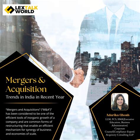 Mergers Acquisition Trends In India In Recent Year