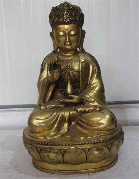 China Bronze Copper Gild Sit Lotus Guan Yin Kwan Yin Boddhisattva