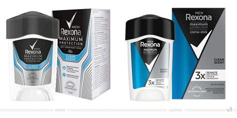 Rexona Men Maximum Protection – vorher und nachher – Design Tagebuch