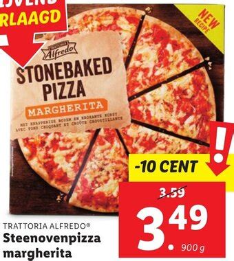 TRATTORIA ALFREDO Steenovenpizza Margherita 900g Aanbieding Bij Lidl