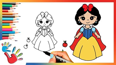 How To Draw Snow White Step By Step Tutorial Youtube