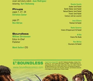 Jungle Fantasy Annual Muses Sex And Porn Comics