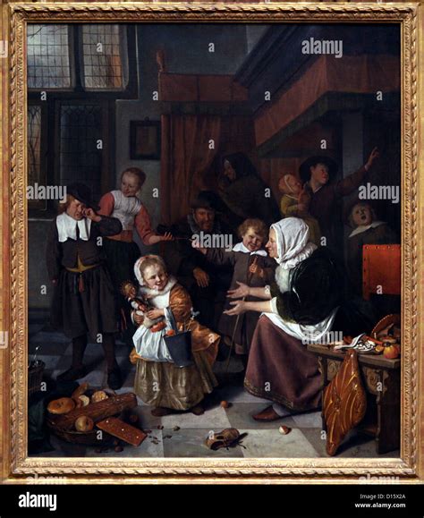 The Feast Of St Nicolas Painting By Jan Steen C