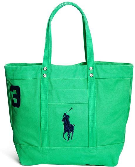 Polo Ralph Lauren Tote Bag In Green Lyst