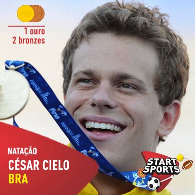 O nadador brasileiro Cesar Cielo foi campeão olímpico dos 50 metros