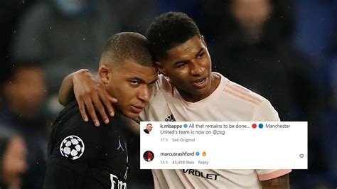 Mbappe Man United Kylian Mbappe To Manchester United Marcus Rashford