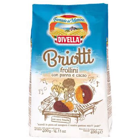 Divella Briotti Con Panna E Cacao 400g Biscuiti