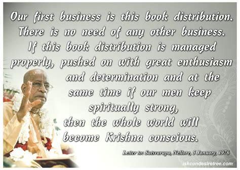 Book Distribution Our First Business Spiritual Quotes By Iskcon