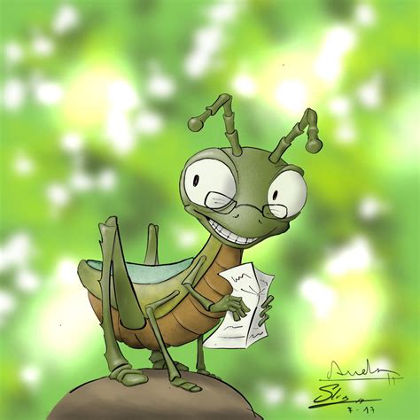 Intellectual Grasshopper By Anezka00 On Deviantart