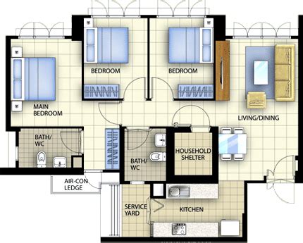 Residential plots & room layouts.