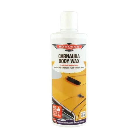 Bowden S Own Carnauba Body Wax Non Abrasive Protection 500ml EBay