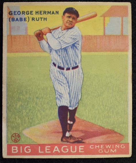 1933 Goudey 144 Babe Ruth