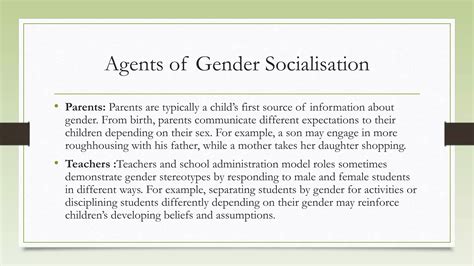 Gender Socialization Ppt