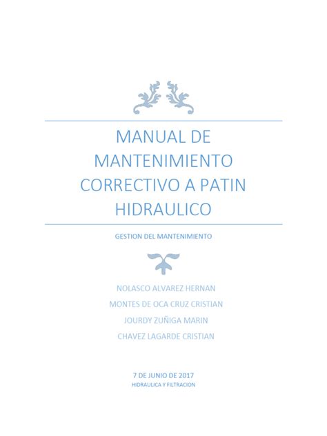 Manual De Mantenimiento Correctivo A Pat Pdf
