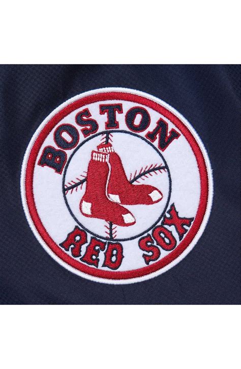 Mitchell And Ness Mens Mitchell And Ness Navy Boston Red Sox Cooperstown Collection Vintage Logo