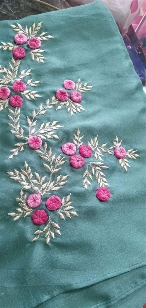 Handmade Embroidery Designs For Sarees