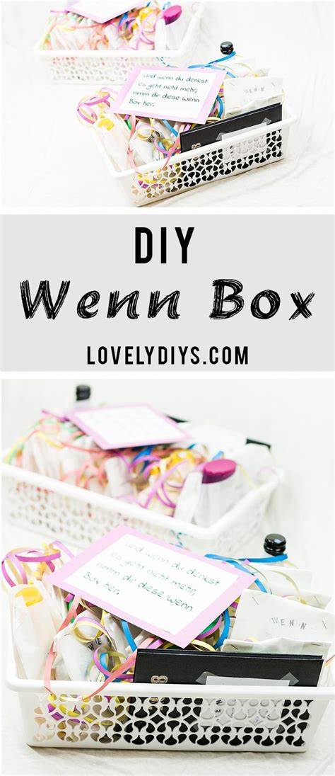 Diy Wenn Box Basteln F Llideen Box Basteln Geschenkideen Diy